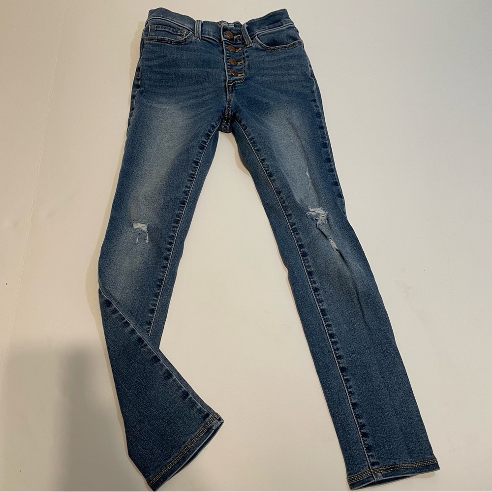 Old Navy Rockstar Super Skinny jeggings size 8 girls jeans pants.